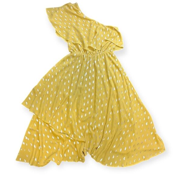 HOUSE OF HARLOW 1960 x REVOLVE Women’s Antique Yellow One Shoulder Leya Dress Si - Picture 2 of 6